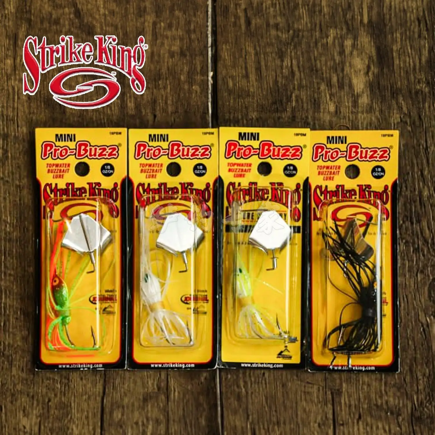 

Strike King mini PRO-BUZZ mini bearded guy spinning sequins surface tractor luya