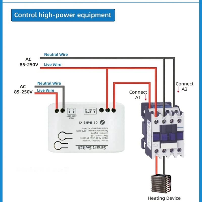 2pc tuya interruptor inteligente zigbee com sensor de temperatura contato seco passivo relé zigbee trabalho com assistente casa AC85-250V