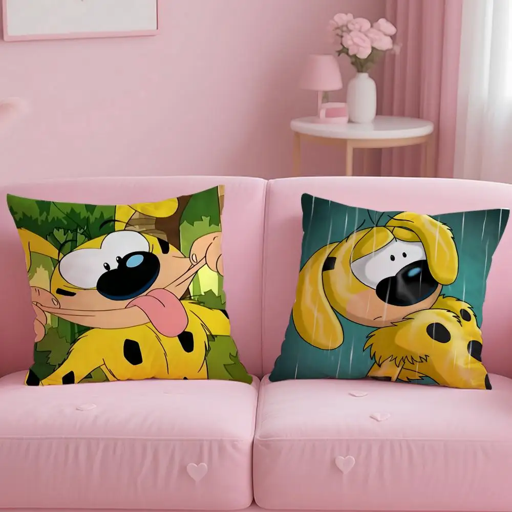 Classic Cartoon Marsupilami Cushion Cover Soft & Easy-Wash Pillow Case – Versatile for Couch, Bed, Travel and Office