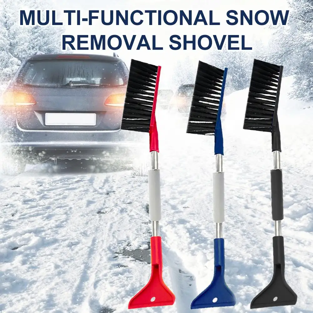 Car Multi-functional Snow Removal Shovel Two-in-one Snow Removal Brush For Winter Car Ice Removal Brush Car Accessory O4E7