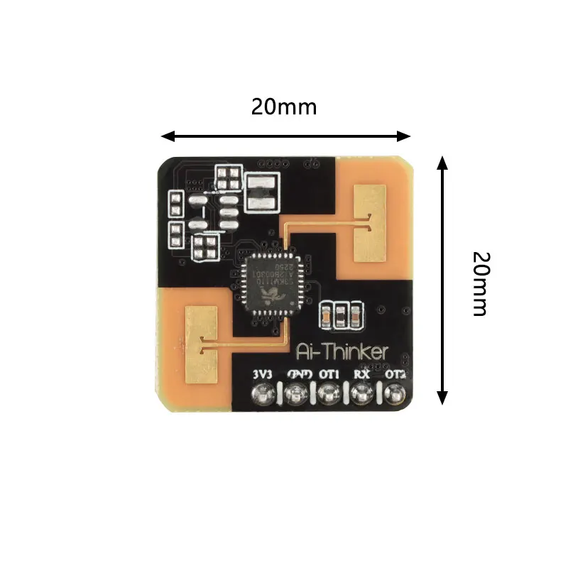 10 sztuk/1 szt. Rd-03 24G czujnik radarowy ludzkie ciało mikro moduł wykrywania ruchu ISM pasmo radiowe UART płyta interfejsu antena — zdjęcie 7