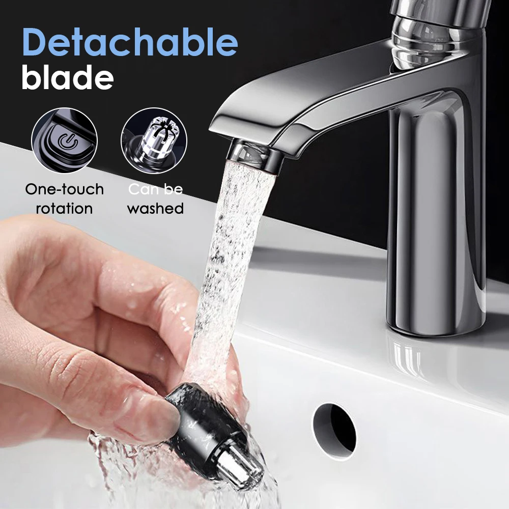 Portable Electric Nose Hair Trimmer Three Dimensional Arched Blade Can Easily Trim Nose Hair Without Hurting The nasal Cavity