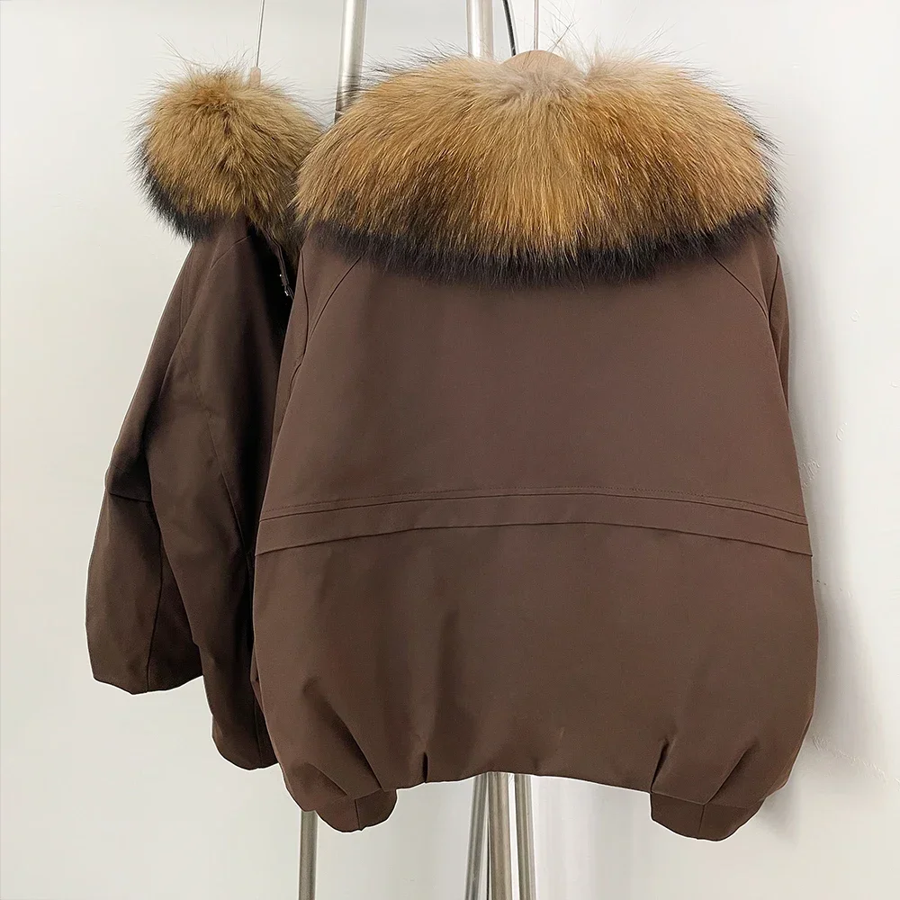 Femme vêtements manteau de fourrure femme luxe vraie fourrure veste femme avec hughing naturel nouveau en manteaux et vestes Demi-saison veste femmes