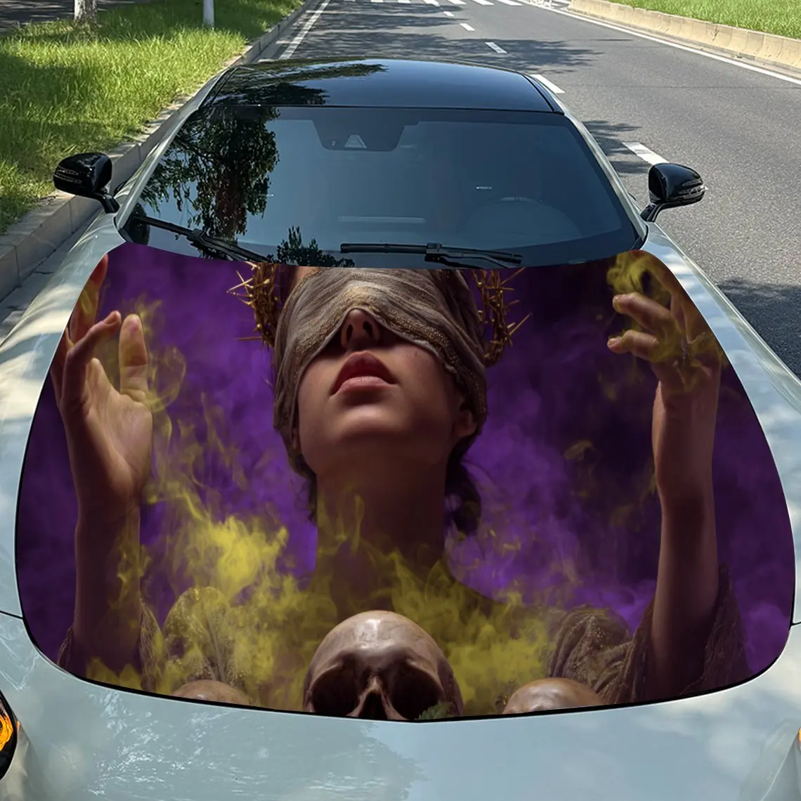 

Очаровательный желтый цвет — тонированные наклейки на капот автомобиля — самоклеящаяся, водонепроницаемая и прочная виниловая пленка, украшение и защита вас