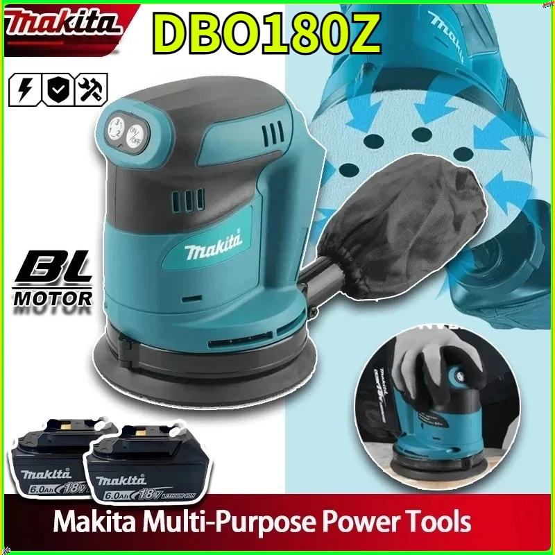 

Makita DBO180Z Rechargeable Disc Brushless Random Orbital Sander Woodworking Sanding Putty Polishing Bare Tool For 18V