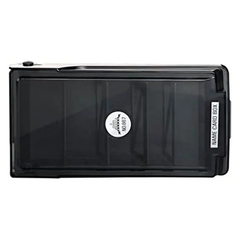 Superior-For 500 Cards Compatible Large Capacity Covered Business Card File Holder Case Organizer Box With 4 Dividers And 20 A-Z
