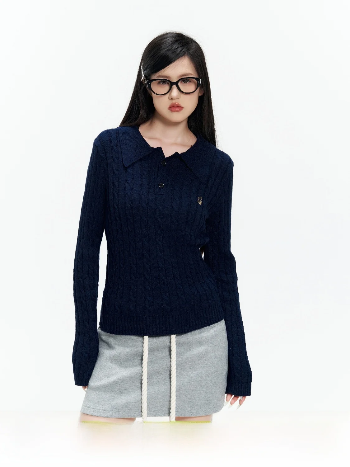 

Soft Cozy Women's Knitted Long Sve Sweater Autumn Winter College Sle Lazy Plaid Pattern Solotario Original Design