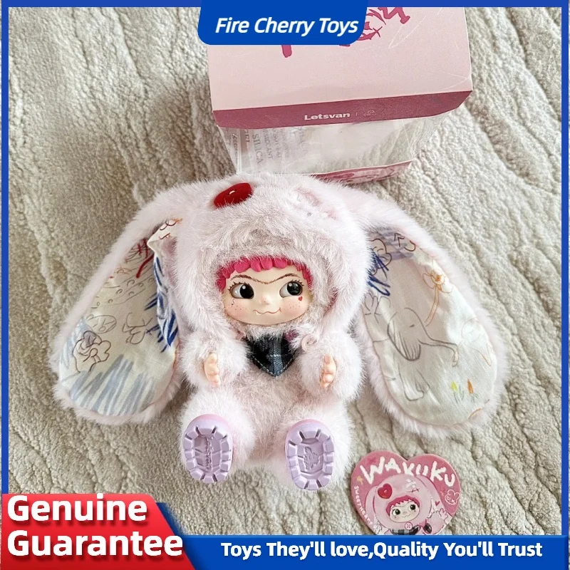 Wakuku Mischievous Diary Series Blind Box Vinyl Sweetheart Bunny und Elefant Design Niedliches Sammlermodell als Geburtstagsgeschenk