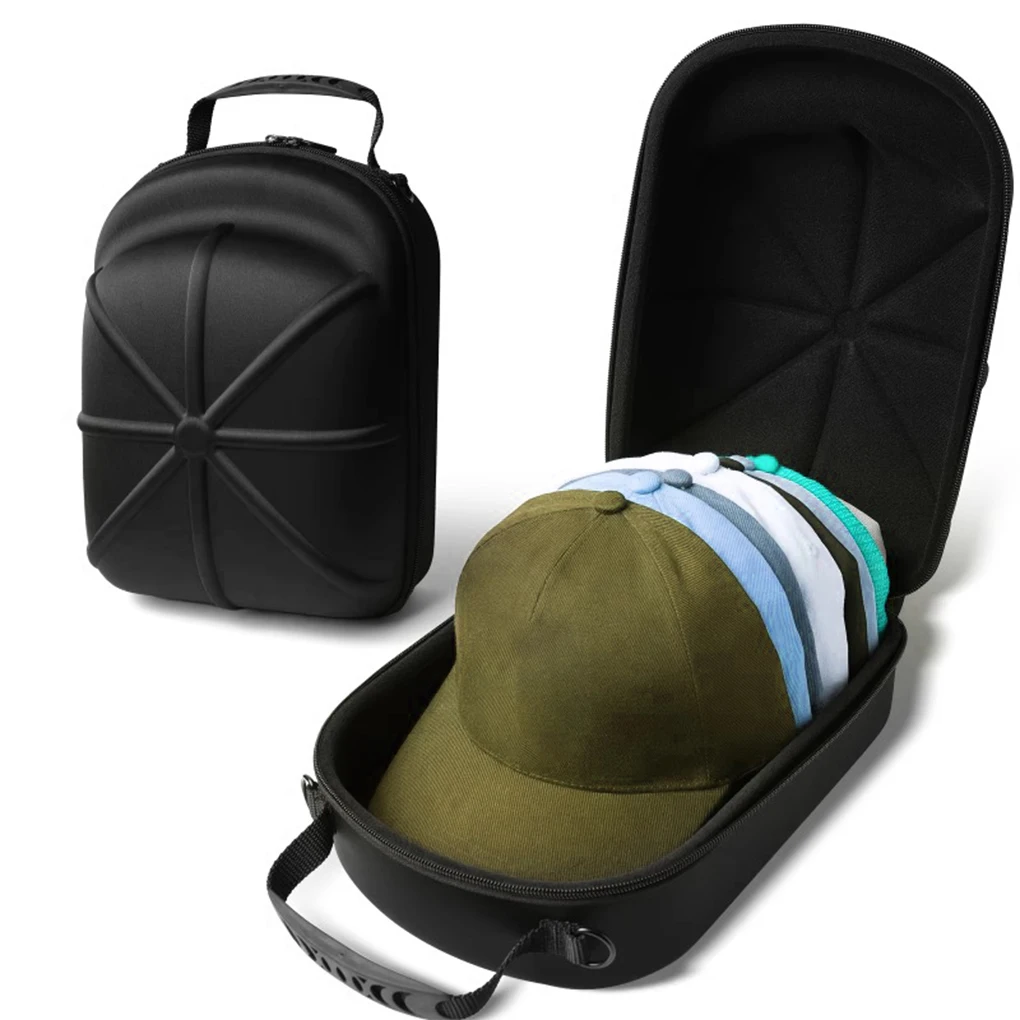 Portable Baseball Caps Storage Bag Dirt Hard EVA Organizer Hats Holder Multifunction Hats HandBag for Travel Outdoor Use Handbag