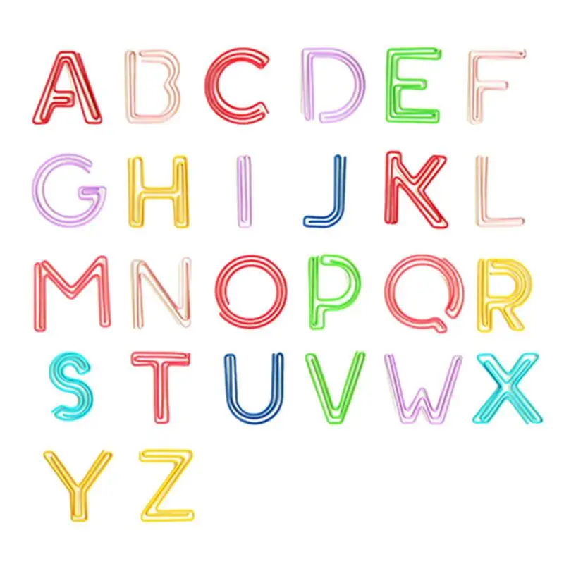 Graffette In metallo 26 pezzi graffette multifunzione In più colori insegnanti lavoratori graffette per rilegatura per pennarelli per calendari