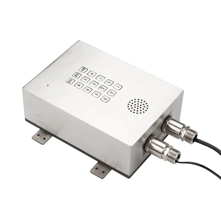 Unbreakable Shell Housing Vandal proof Telephone All-Metal Explosion-Proof Phone for Uninterrupted Communication Safety