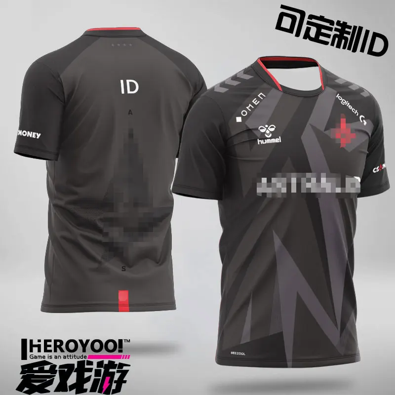 Customized A Team Uniform CSGO Can Customize ID Clothes, Short Sleeved T-shirts, Major Esports Suit DEV1CE