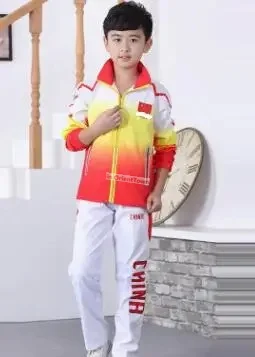 Vêtements de sport de l'équipe nationale chinoise pour femmes, veste et pantalon, rouge, unisexe, printemps et automne