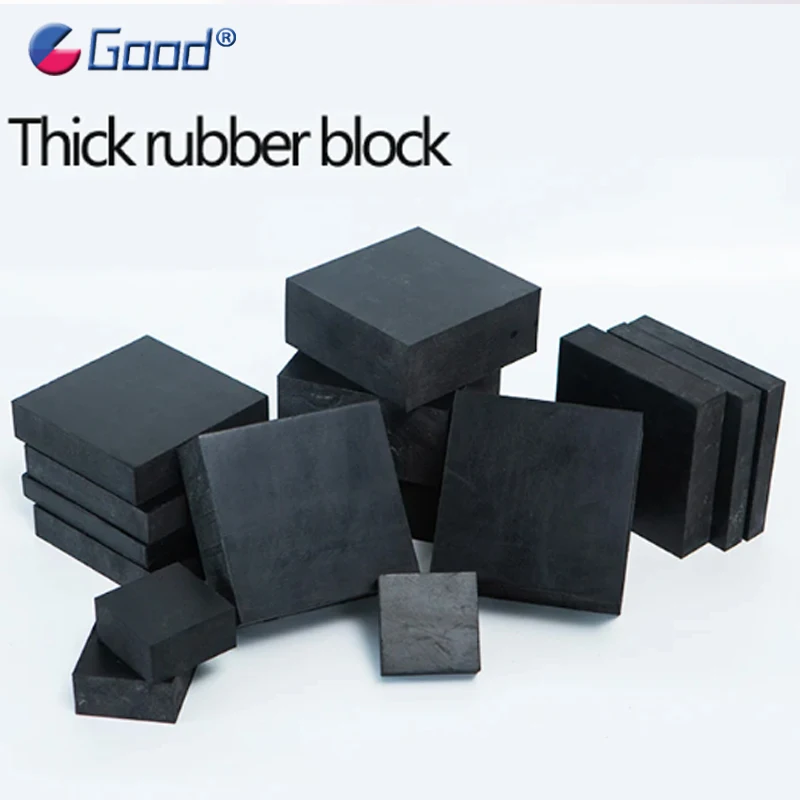 1Pc Black Industry Rubber Cushion Block Elastic Anti Damping Slip Gasket Shockproof Pad for Mechanical Equipment Shock Absorber