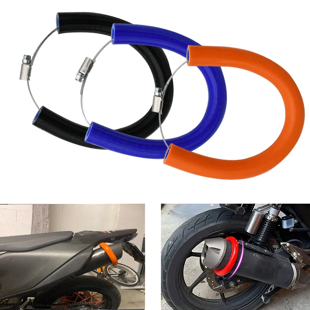

Universal Motorcycle Exhaust Pipe Protector Cover Silicone for Honda CR250 CRF230F CRF250R CRF250X CRF450R CRF450X Yamaha Suzuki