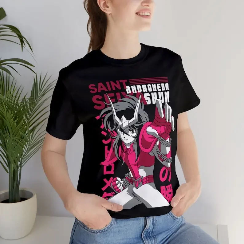 Shun Anime T-shirt Unisex, Saint Seiya Graphic Anime Tee, Manga Shirt