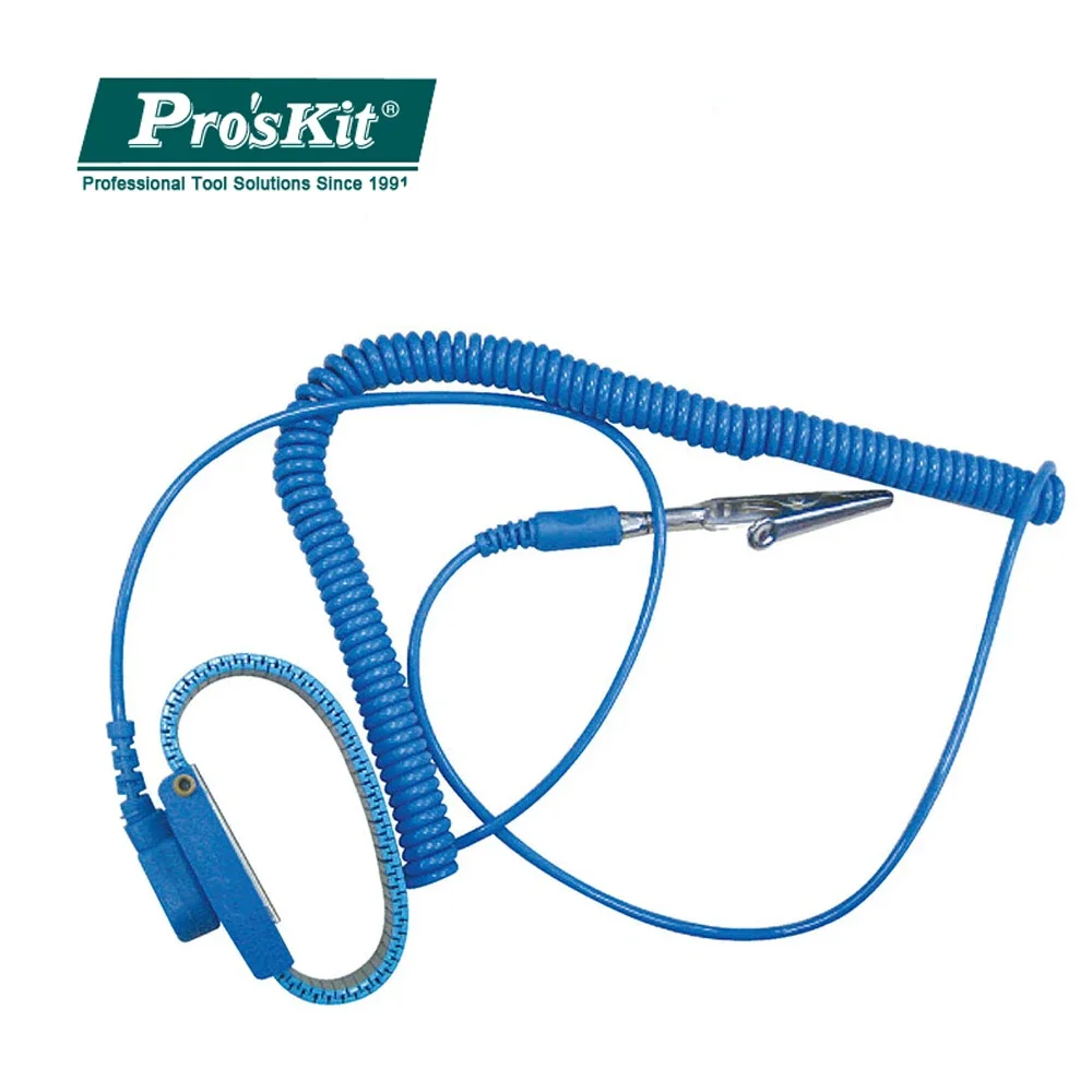 100% Originele Pro'sKit ALS-311 3 m Draad Anti-statische Polsband Deel Kettingzaag Ontsteking Armband Elektrostatische Verstelbare