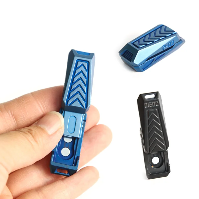 ステンレス鋼磁気プッシュカードメカニカルスライダープッシュプレート触覚コイン EDC 金属リリーフストレスリリーフおもちゃ抗ストレス