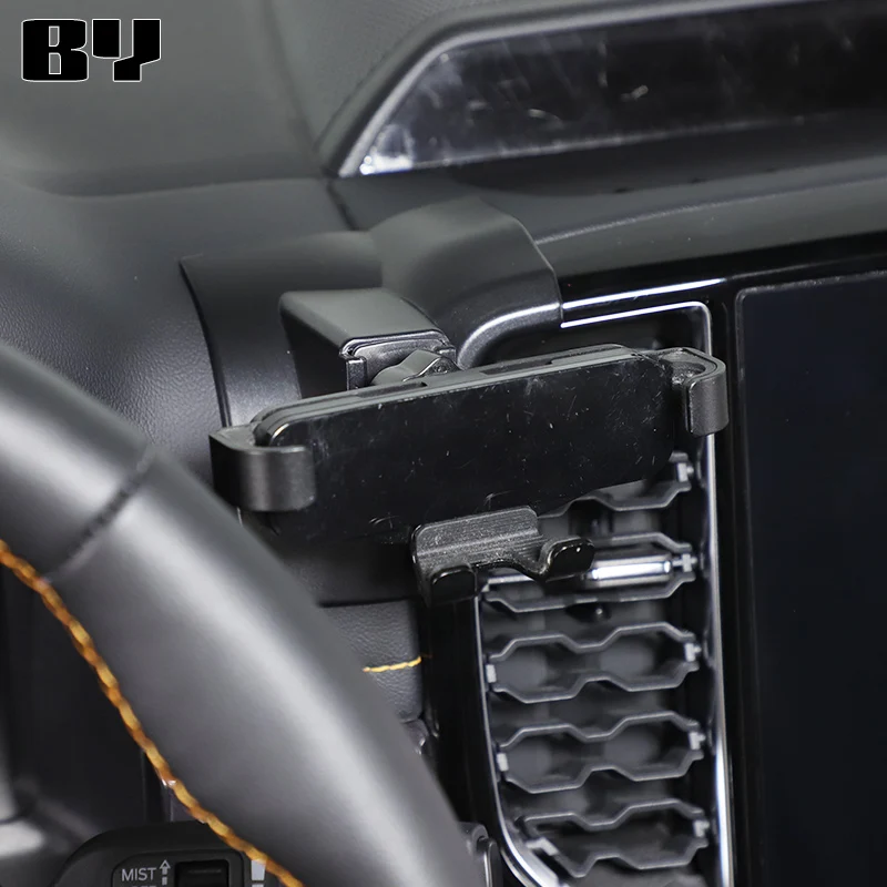 LHD for Ford Ranger 2023 2024 Car Phone Holder Special Fixed Bracket Base Wireless Charging Interior Accessories