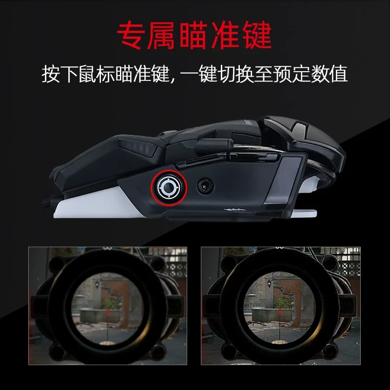 MADCATZ RAT4+ Gaming Mouse Wired Wireless Dual Mode 26K Dpi 21 Programmable Buttons Rgb Lighting Custom Mouse Pad For Pc Gaming