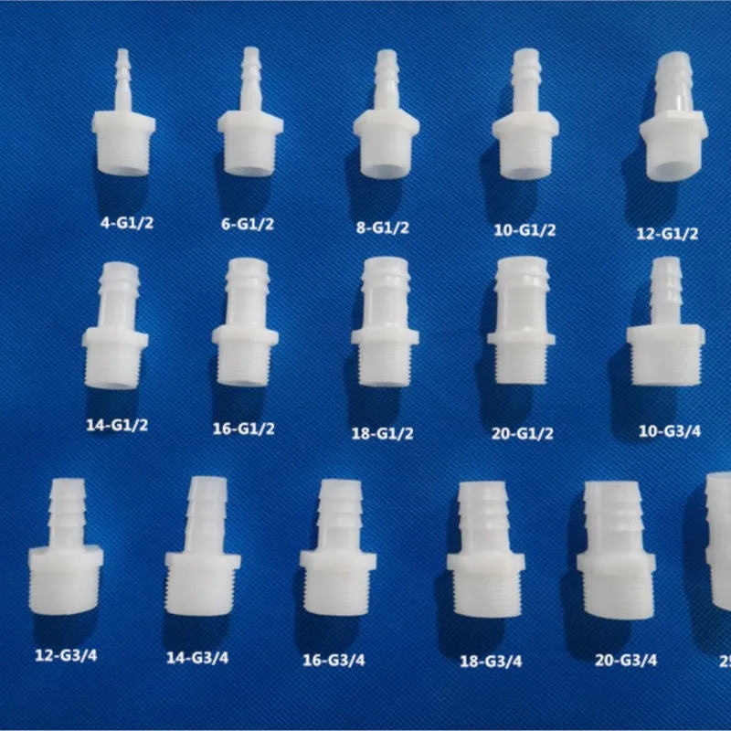 

5pcs 4 points/6 points External threaded plastic pagoda joint soft and hard pipe butt joint external tooth pagoda
