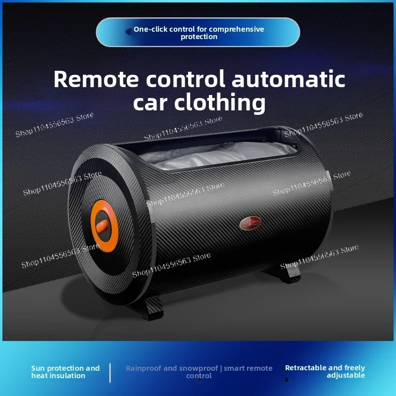 Rear hanging fully automatic car clothes Polyester taffle car cover Sunscreen heat insulation rain protection snow car cover