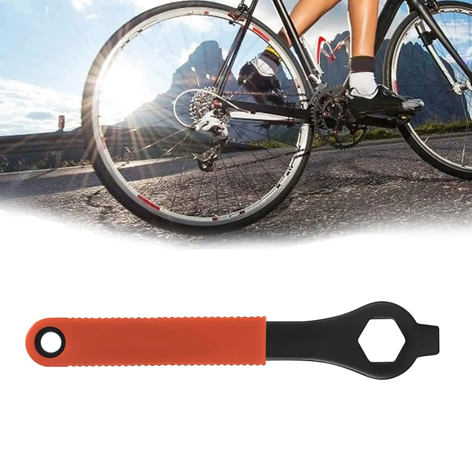 

Bike Crank Extractor Carbon Steel Bicycle Repair Tool Kit for Mountain Road Bikes Cycling Maintenance