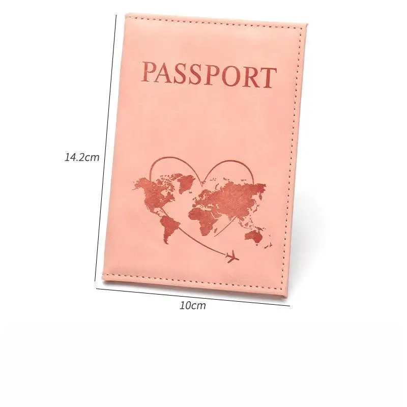 1 Stück modische Reisebrieftasche, Dokumenten-Organizer, schöne Passhülle, personalisierter Reisepassschutz für Flugreisen, Urlaub – Detail 3