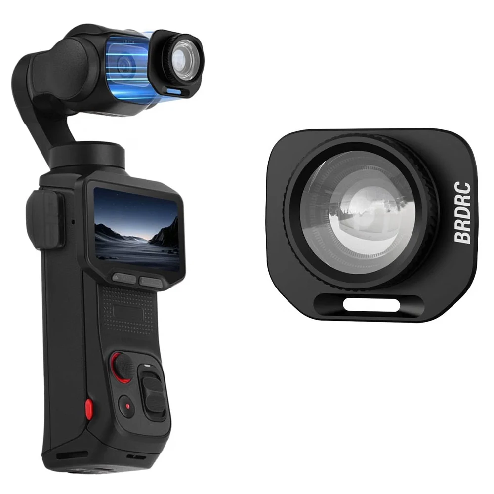 Wide Angle Lens for Insta360 Luna Pro Camera,Magnetic Quick Release Wide-Angle Lens,Multi-Coated/HD Optical Glass/Aluminum Frame