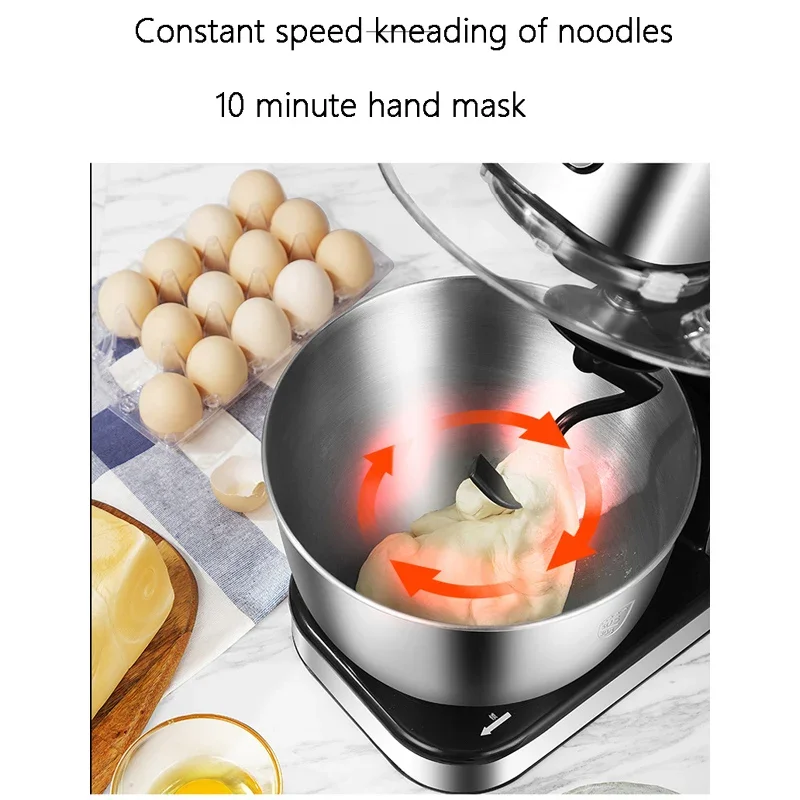 Stand Mixer Multifunctional Electric Kitchen Mixer With 5 Accessories for Most Home Cooks