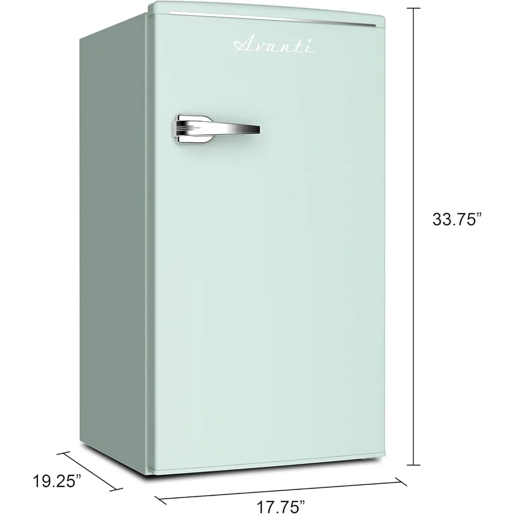 Mini refrigerador para escritório doméstico ou dormitório, descongelamento manual, temperatura ajustável, 3,1 Cu.Ft, novo, 2024