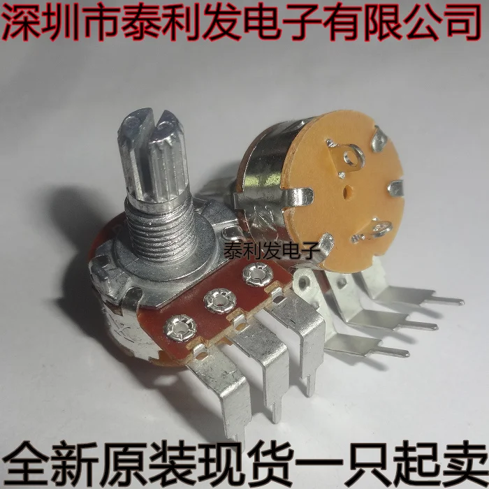 

10PCS WH148 Bent Leg Single link Switch B5K B10K B50K B100K B500K OHM Large Bent Leg Potentiometer