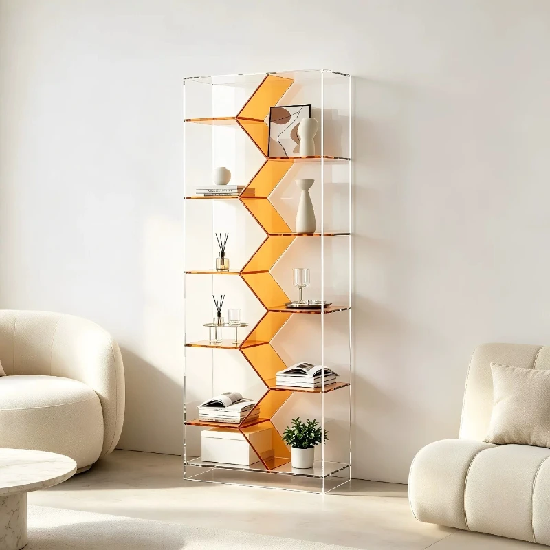 Showcase Living Room Cabinets Acrylic Transparent Modern Bauhaus Display Cabinet Organizer Corner Vitrinekast Home Furniture