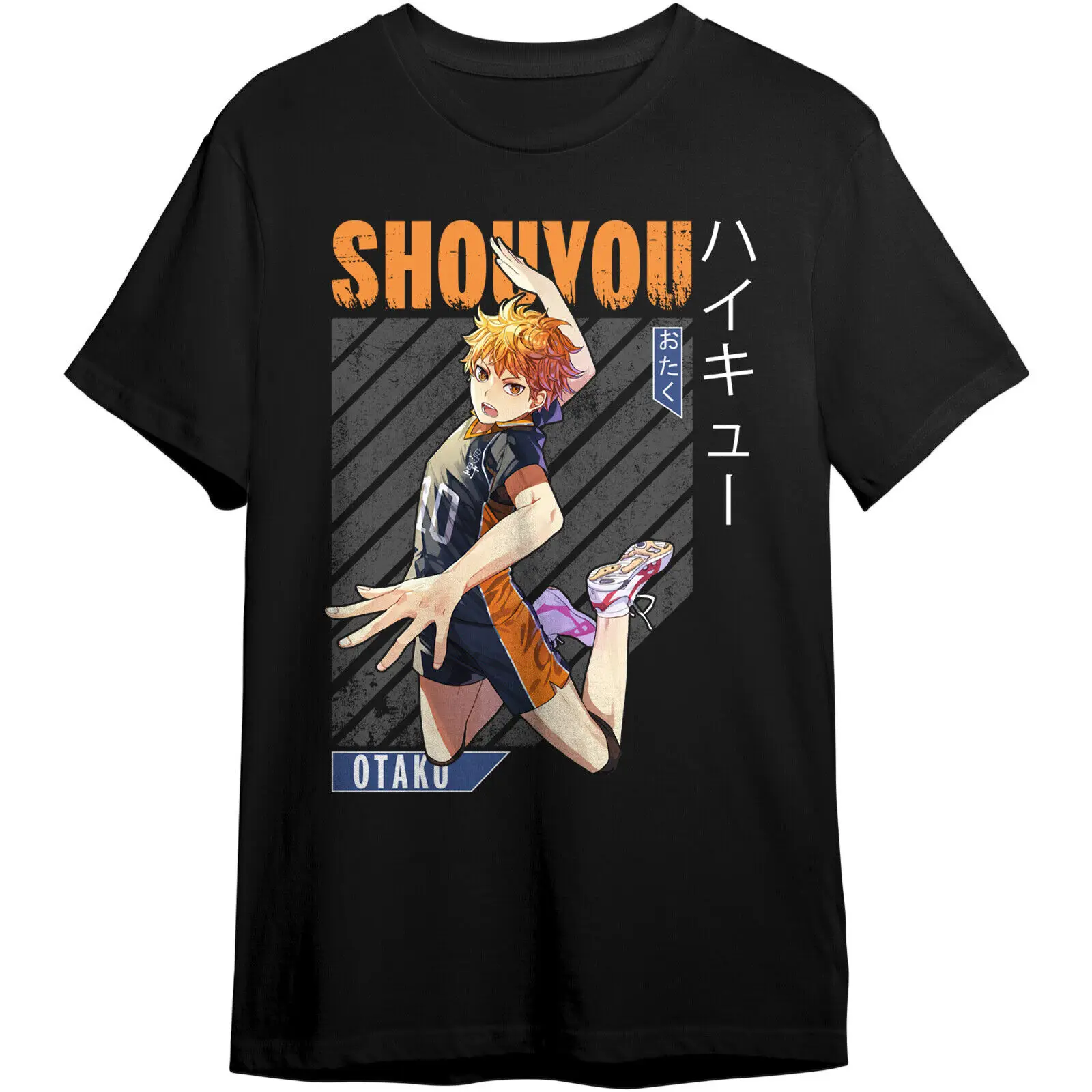 Haikyuu Japan Anime Comic Haikyu Volleyball Shouyou Hinata Shoyo Strike T-Shirt