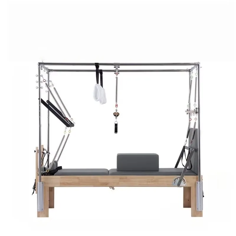 

YTYIN Commercial 3 In 1 Bed Oak Wood Yoga Studio Training Machine Bed High Quality Pilates Professional Reformer Bed