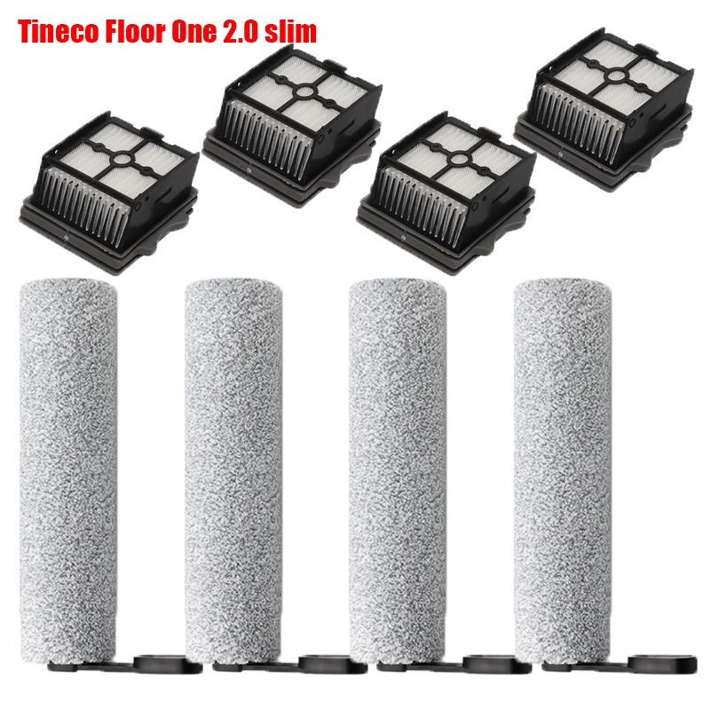 Para tineco piso um 2.0 fino handheld aspirador de pó filtro hepa macio rolo escova molhado seco escova sem fio peças substituição