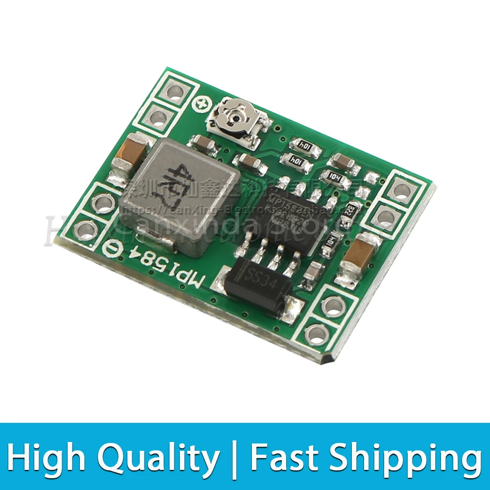 2pcs MP1584EN MP1584 3A Ultra-Small Size DC-DC Step Down Power Supply Module Adjustable Buck Converter