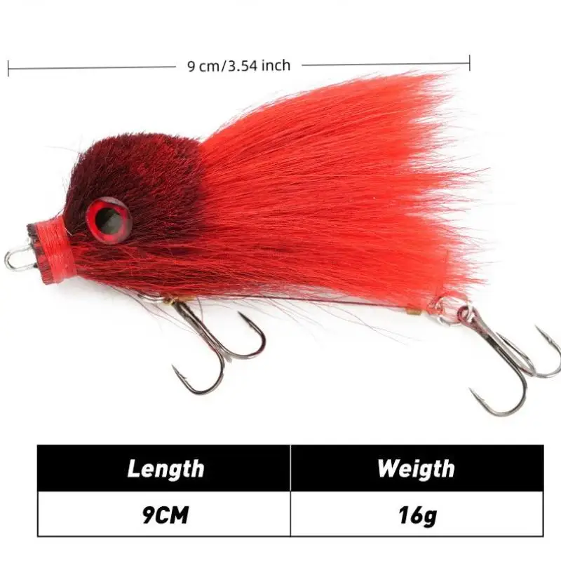 Künstlicher Mausköder Schwimmköder Harter Köder 10cm 13g Realistische Aktion 3D-Augen für Seen und Flüsse zum Fischfang – Detail 1