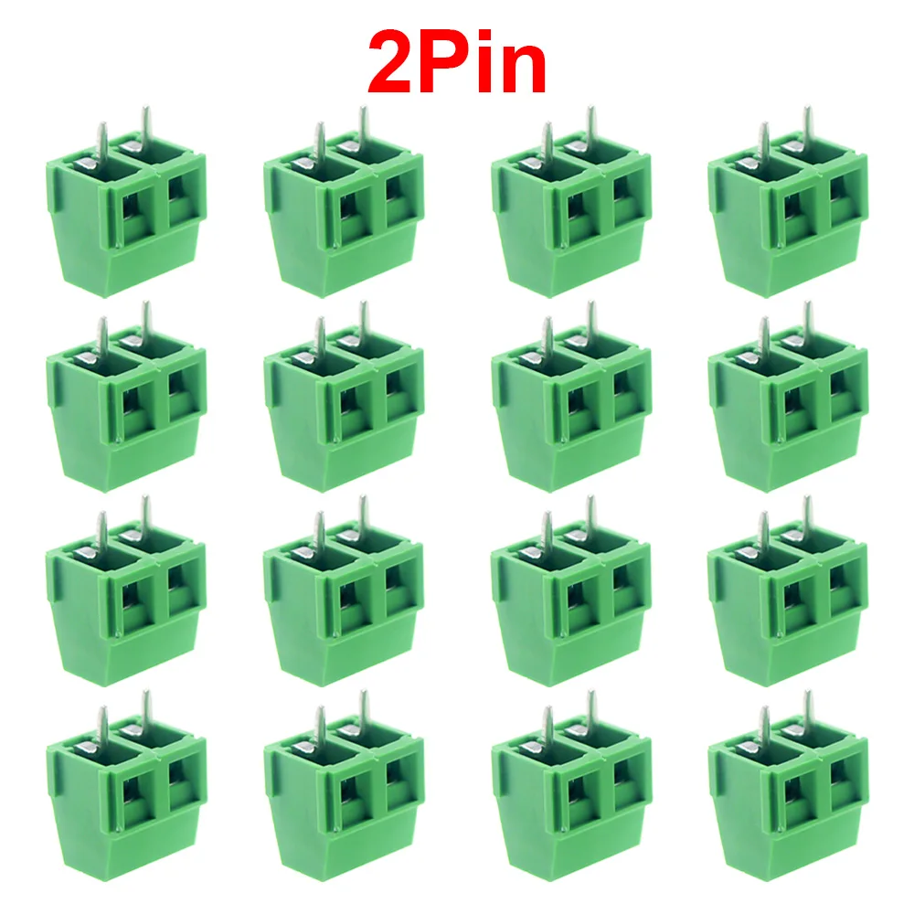 10/50PCS KF127-5.00/5.08mm KF127-2P KF127-3P Screw 5.0mm Terminal Block 2 Pin 3 Pin Pcb Terminal Block Connector