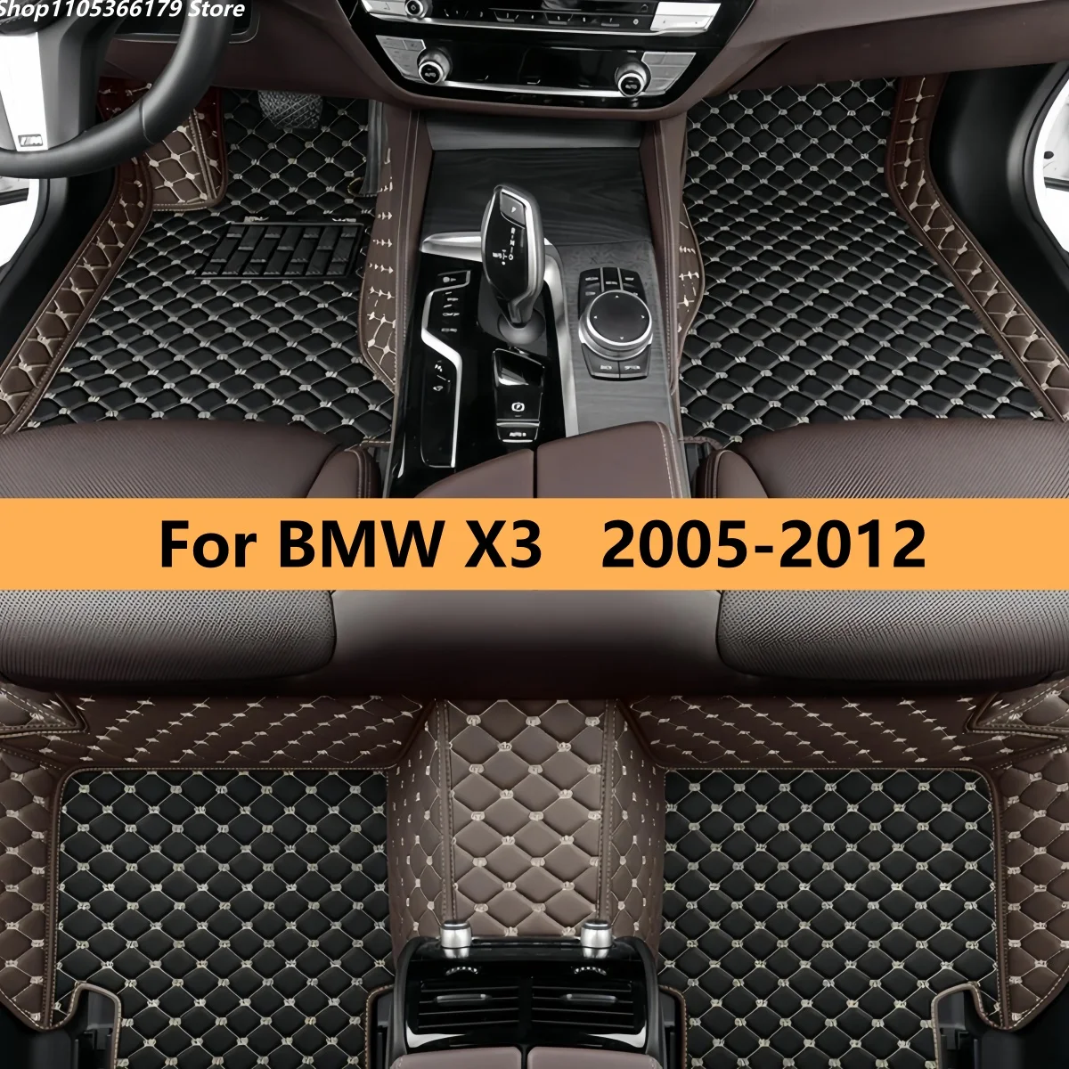 

Автомобильные коврики на заказ для BMW X3 2005-2012, водонепроницаемые, Tapetes Para Carro