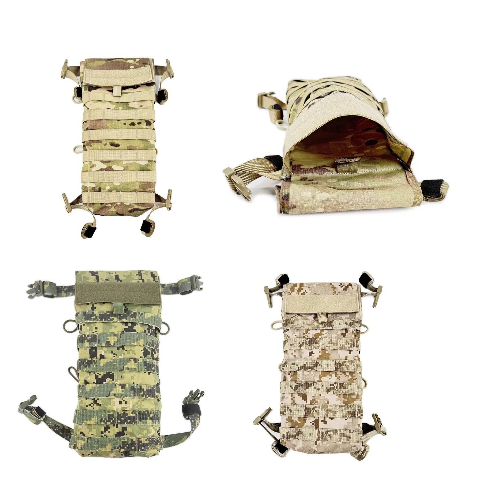 مقاوم للماء الصيد التكتيكي الصدر معلقة 4-ميناء كيس ماء خاص ثابت سعة 2.5L