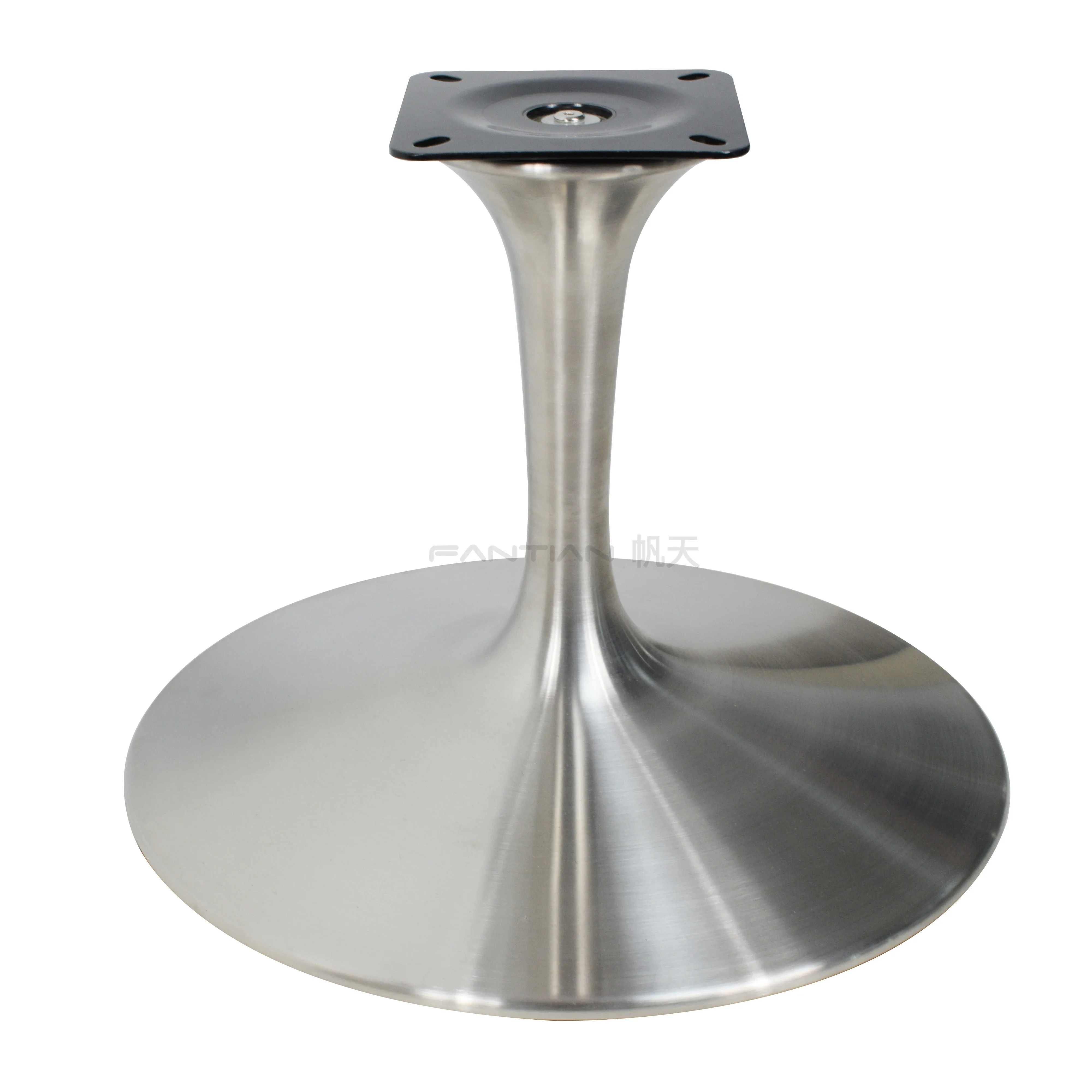 Office Furniture Parts Chair Accessories Components Revolving Stainless Steel  Brushed Swivel Round Chair  Base for Chair