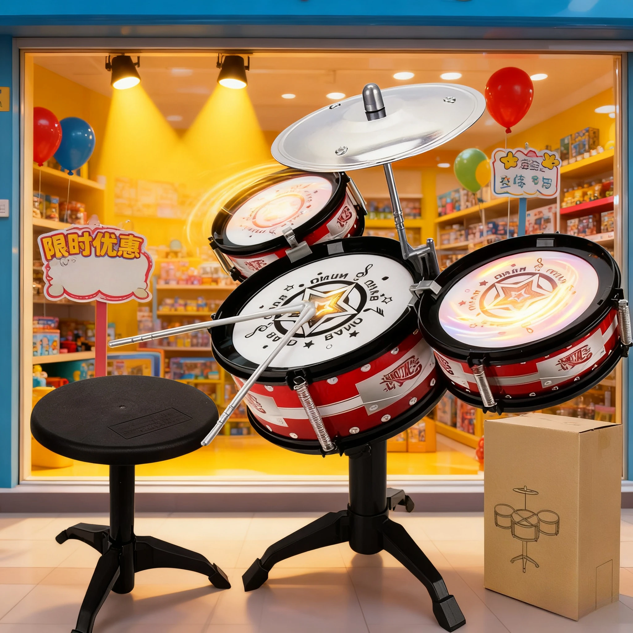 

Kids Jazz Drum Toys Sets Junior Drums Drums Simulation Percussion Music Instrument Wisdom Kits Toys for Kids Children Gifts