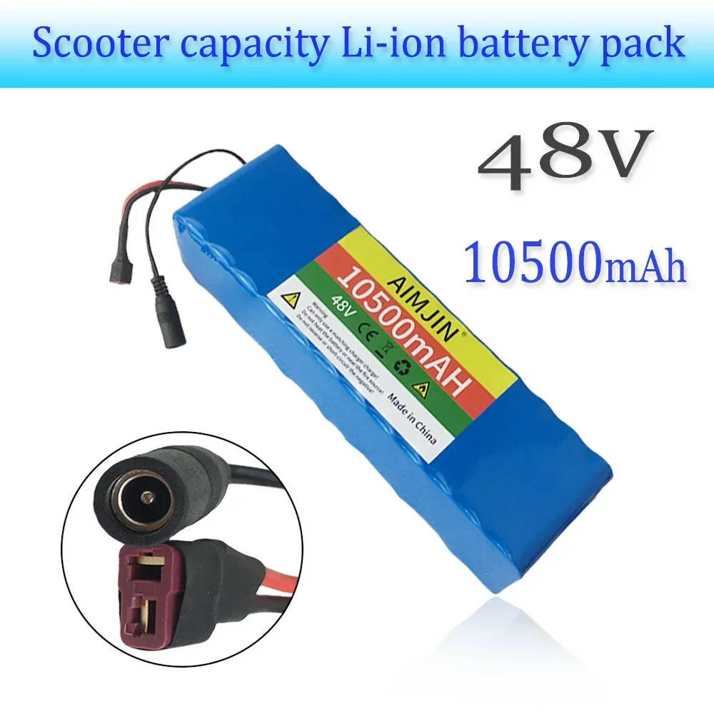 

Newly upgraded BMS battery,18650 13S3P 48V 10500mAh High capacity Lithium Battery Pack