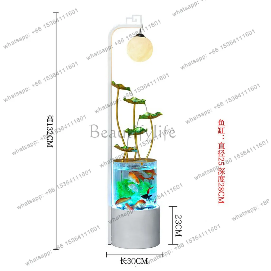 Indoor modern flowing water ornament circulating water housewarming gift living room waterfall flowing water landscape fish tank
