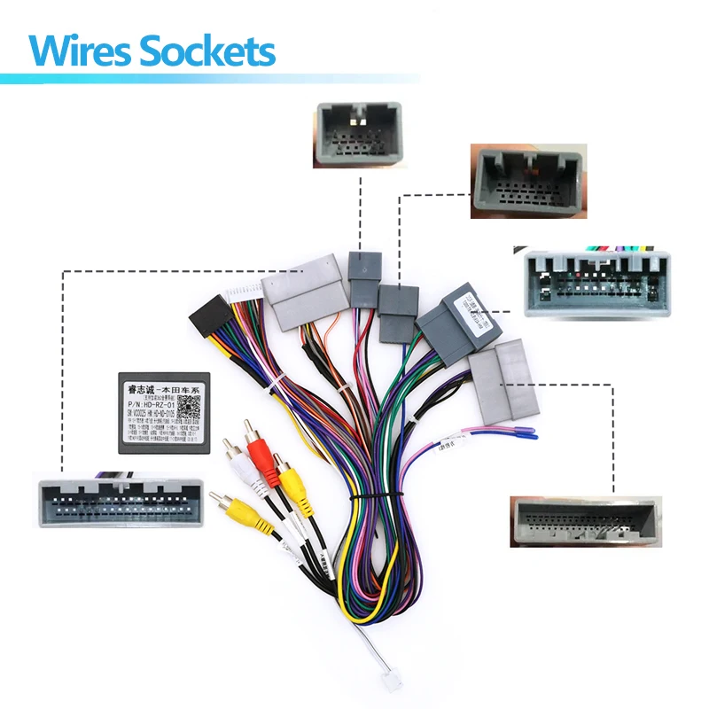 For Honda Accord 10 2018 Android Car Radio Canbus Box Decoder 16 Pin  Wiring Harness Plug Power Cable for Seamless Integration