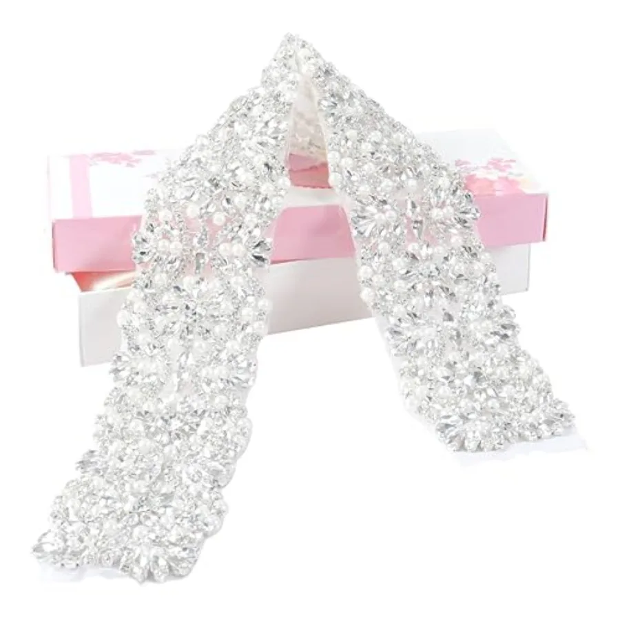 Elegant Rhinestone Bridal Wedding Dress Belt