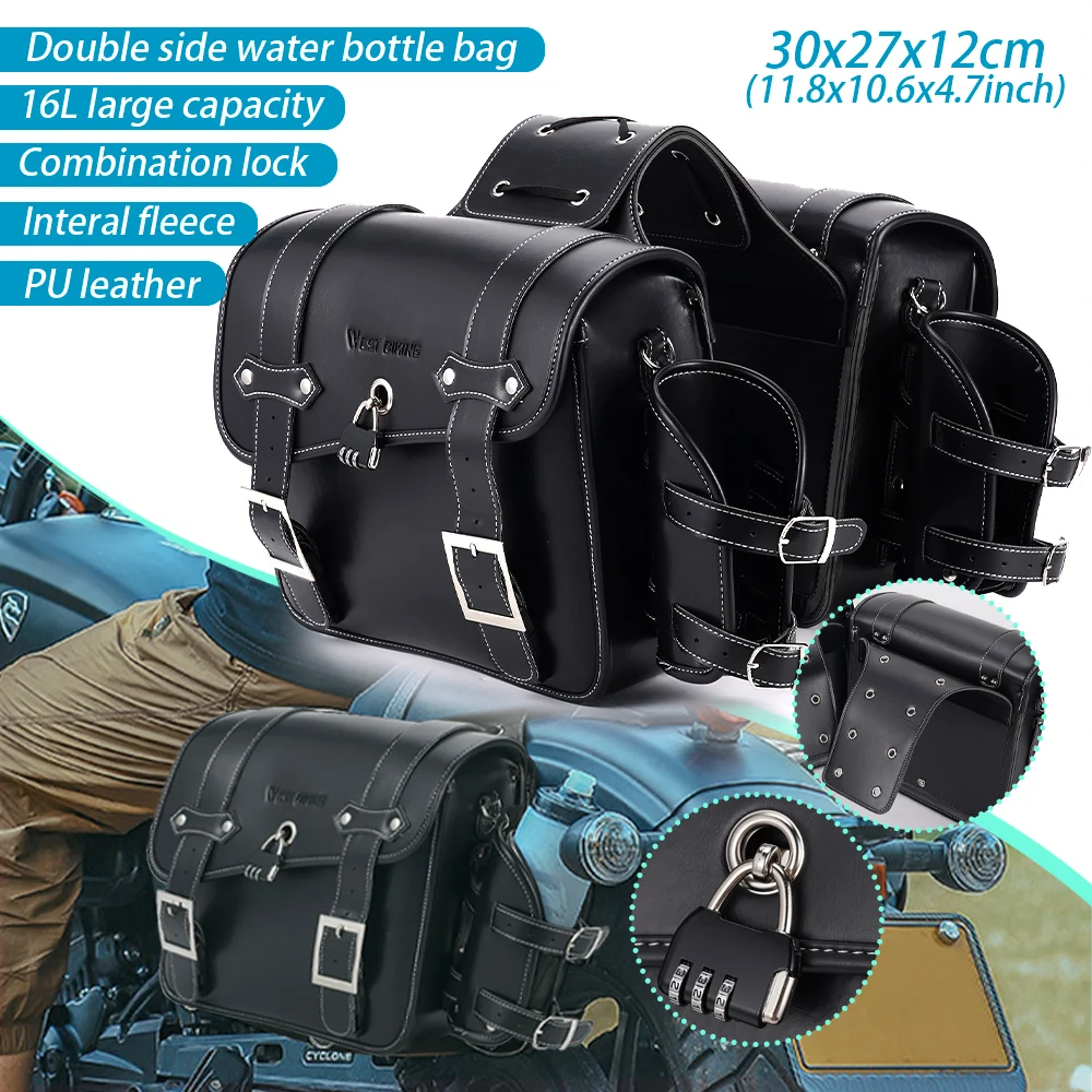 

Motorcycle Locomotive Retro Rearseat Bag Large Capacity Motorcycle Bag Riding Rear Bag Tools Storage Side Bag Universal