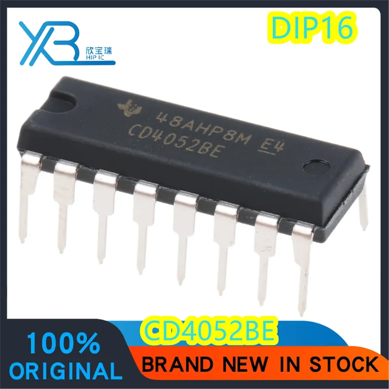 

(5/50 pieces) CD4052BE CD4052 direct plug DIP16 independent channel 4-way multiplexer brand new good quality fast delivery