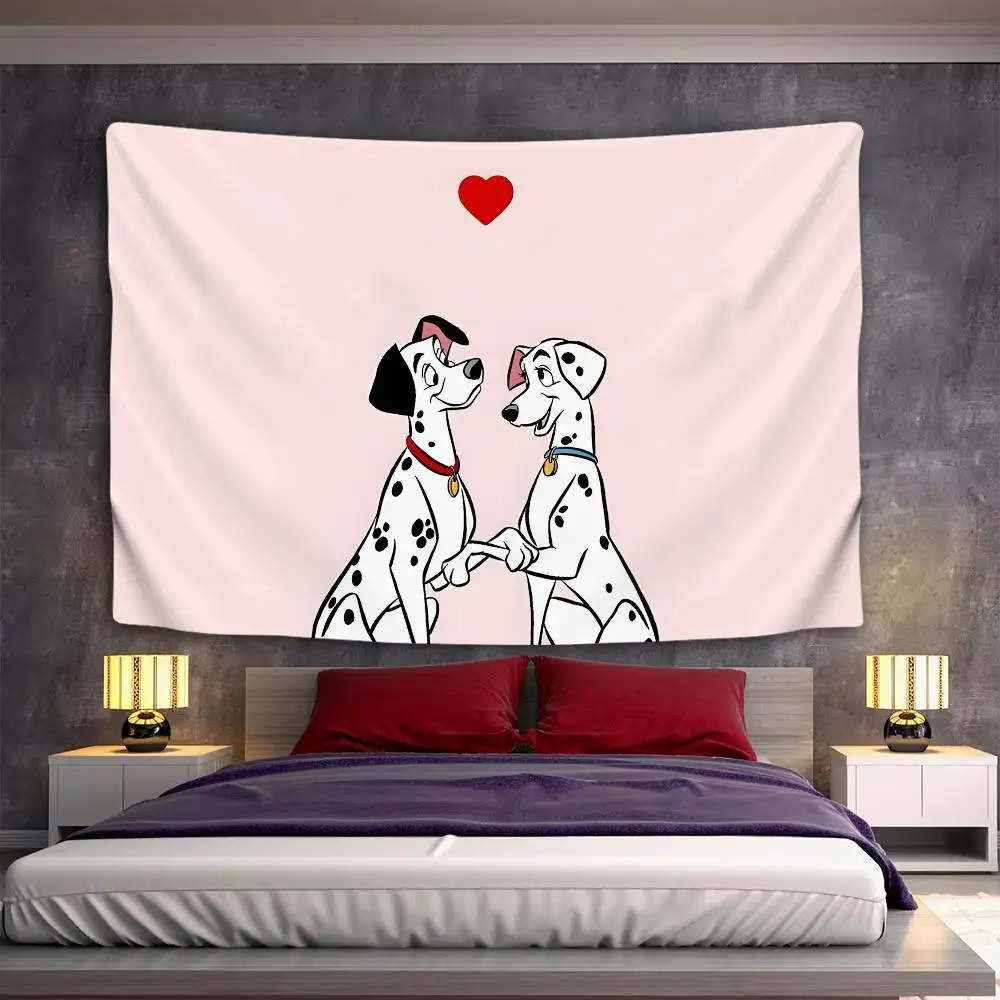 101 D-Dalmatians Tapestry Wall Hanging Tapestry Art Deco Blanket Curtain Hanging At Home Bedroom Living Room Decor